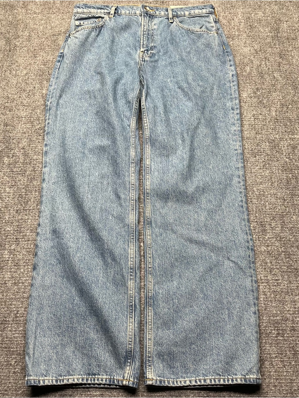 Everlane Jeans Womens 31R Blue 90s Forever Loose Straight High Rise NEW
